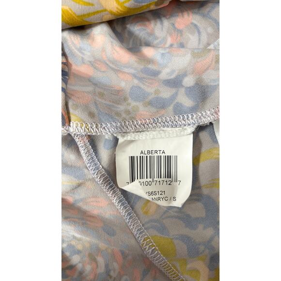 BCBGMAXAZRIA Alberta Long Sleeve Wrap Mini Dress Womens Size Small Pastel - Picture 10 of 11